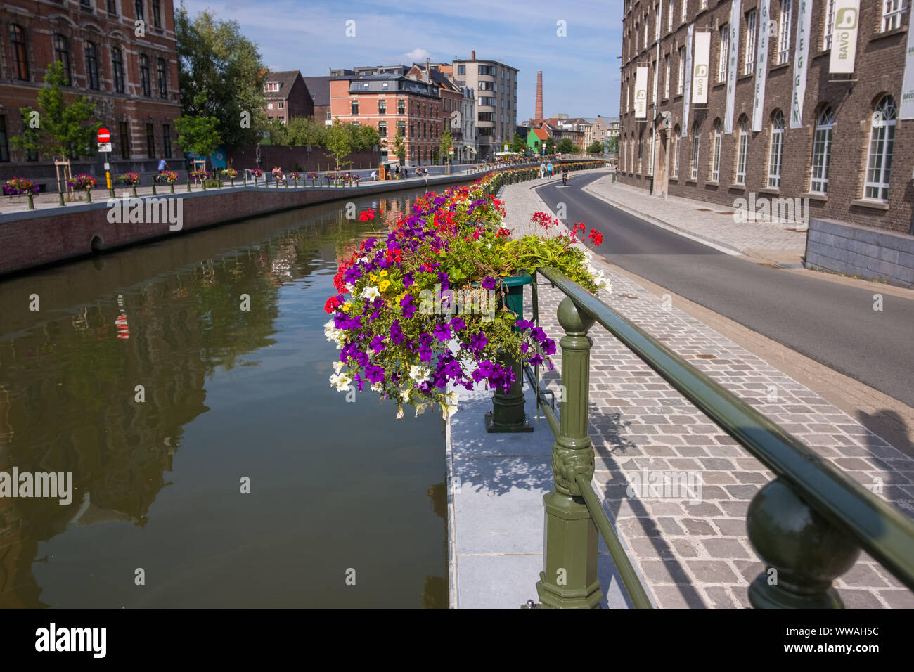 Il centro storico di Gand, Regione fiamminga, Belgio, UE. Foto Stock
