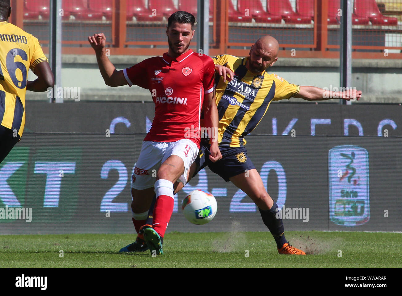 Perugia, Italia. Xiv Sep, 2019. MARCO CARRARO VS Massimiliano Carlini durante Perugia Vs Juve Stabia - Calcio Italiano Serie B uomini campionato - Credito: LPS/Loris Cerquiglini/Alamy Live News Foto Stock