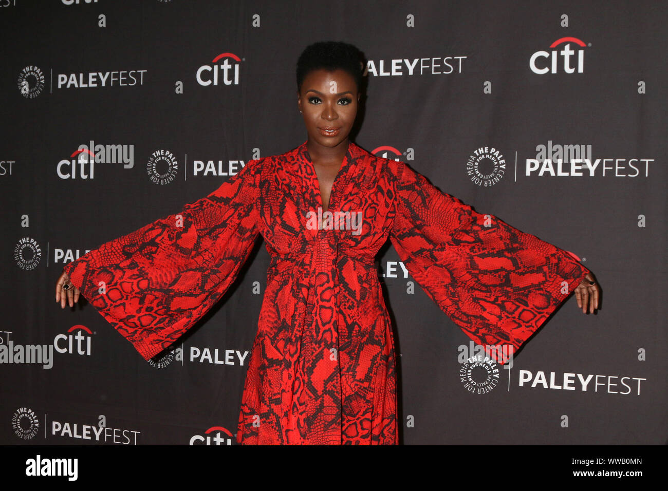 Settembre 12, 2019, Beverly Hills, CA, Stati Uniti d'America: LOS ANGELES - Sep 12: Folake Olowofoyeku al 2019 PaleyFest caduta anteprime TV - CBS al Paley Centre for Media il 12 settembre 2019 a Beverly Hills, CA (credito Immagine: © Kay Blake/ZUMA filo) Foto Stock