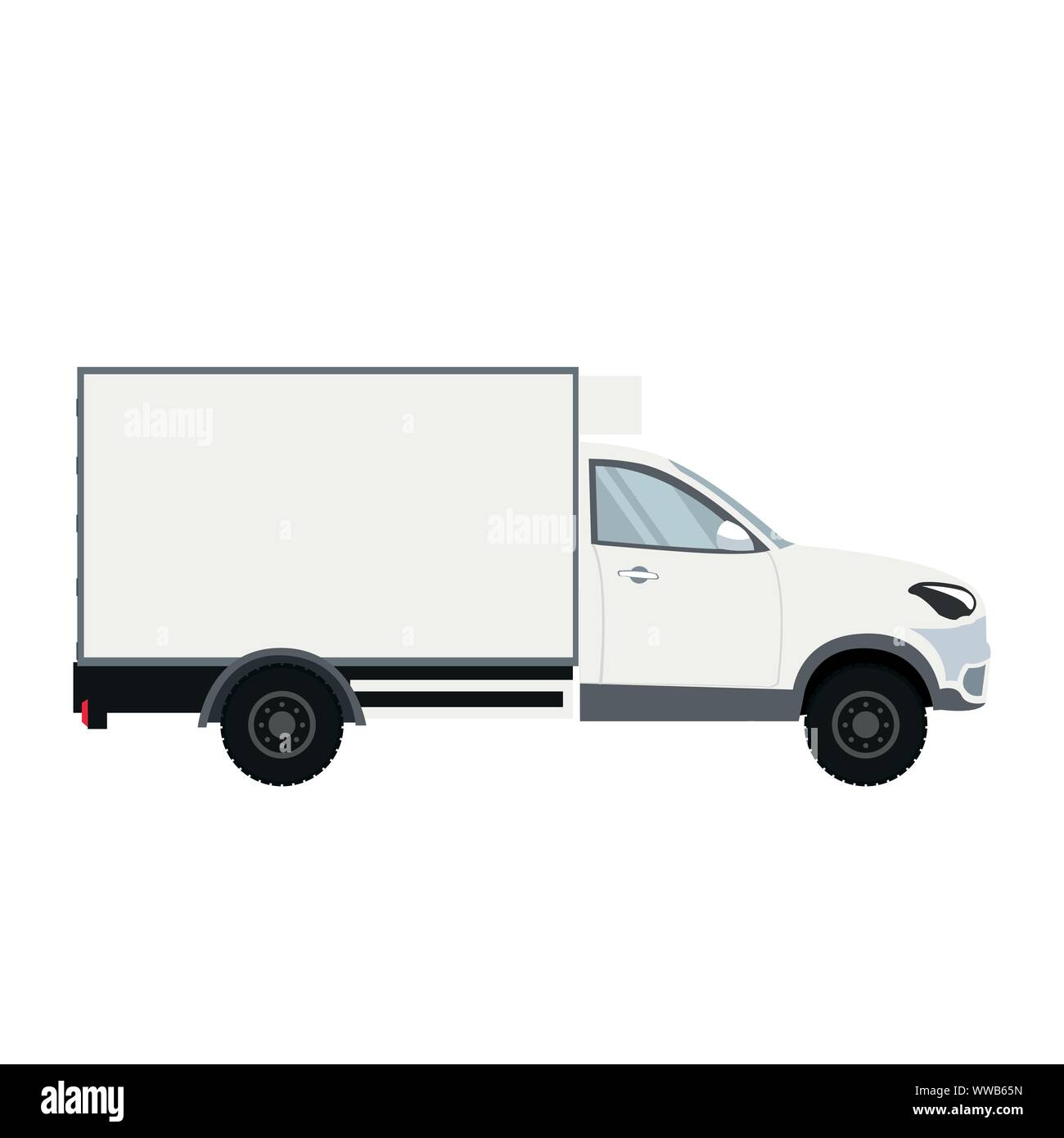 Carrello design con camera di refrigerazione per la consegna Illustrazione Vettoriale