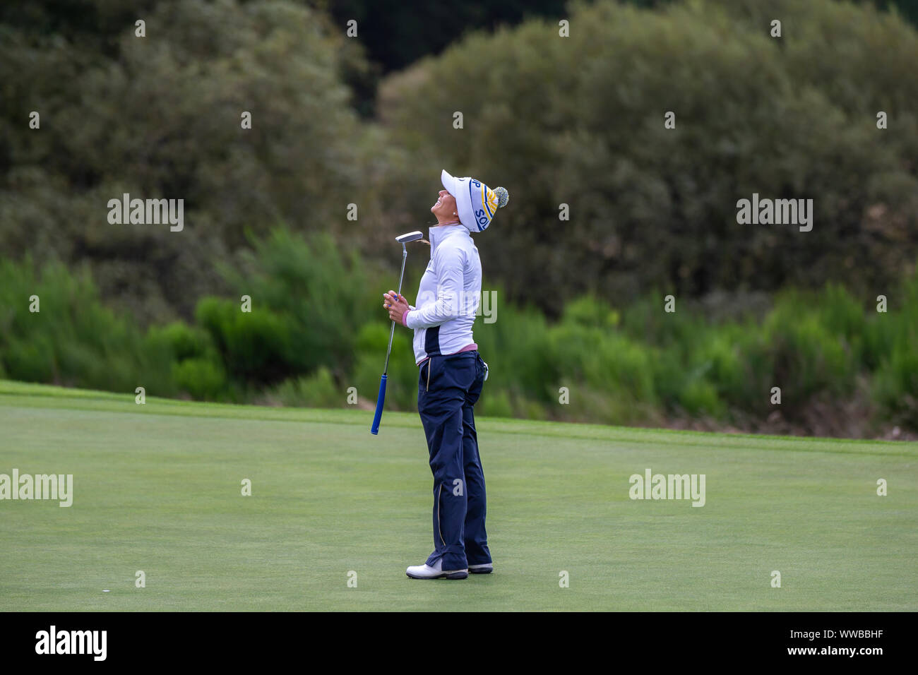 Gleneagles, Scozia 14 settembre 2019. Seconda giornata di gara nel 2019 Solheim Cup Foto Stock