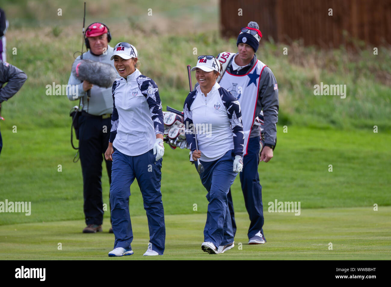 Gleneagles, Scozia 14 settembre 2019. Seconda giornata di gara nel 2019 Solheim Cup Foto Stock