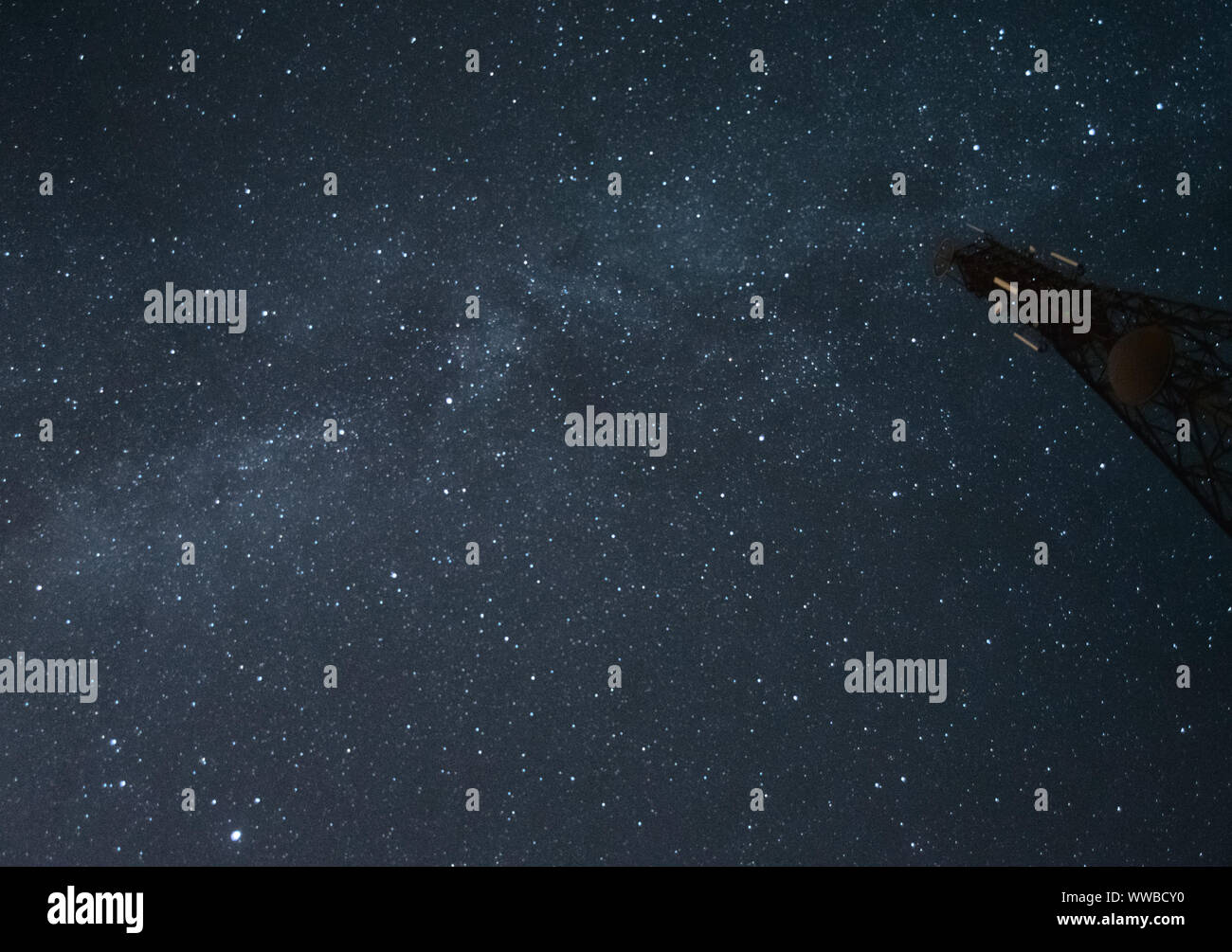 Via lattea notte stelle nel cielo Foto Stock