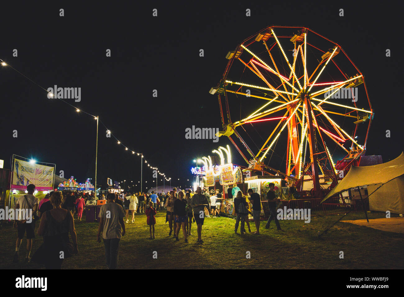 Standon calling festival di notte 2018 Foto Stock