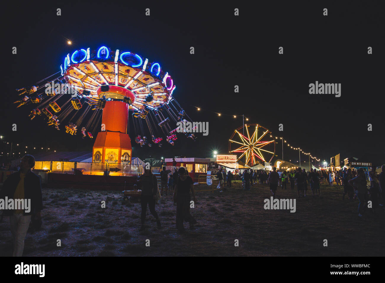 Standon calling festival di notte 2018 Foto Stock