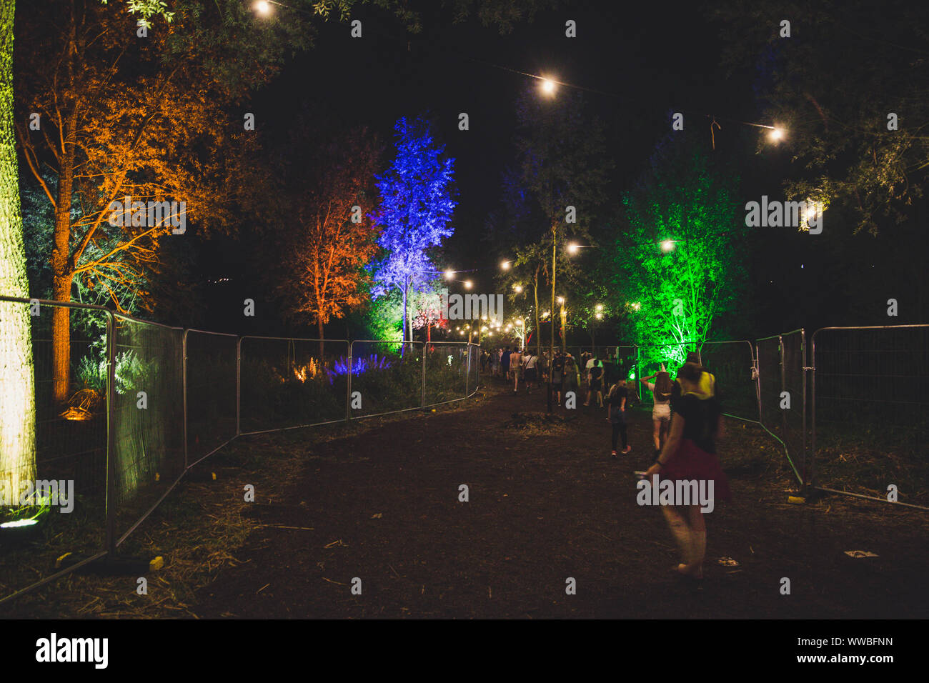 Standon calling festival di notte 2018 Foto Stock