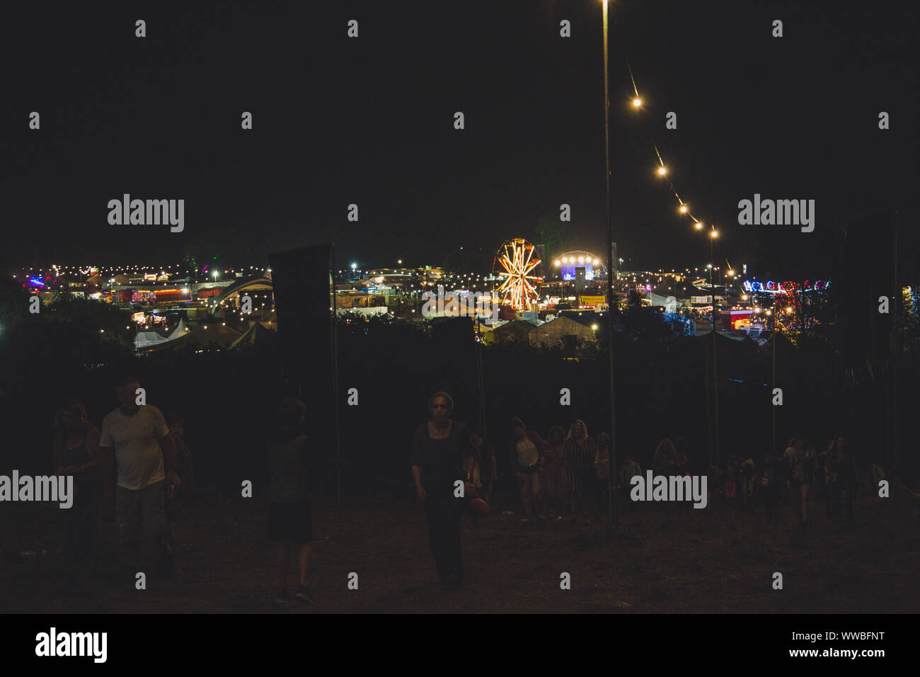 Standon calling festival di notte 2018 Foto Stock