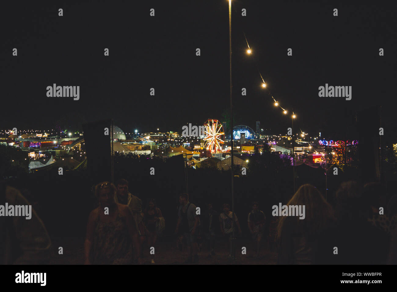 Standon calling festival di notte 2018 Foto Stock