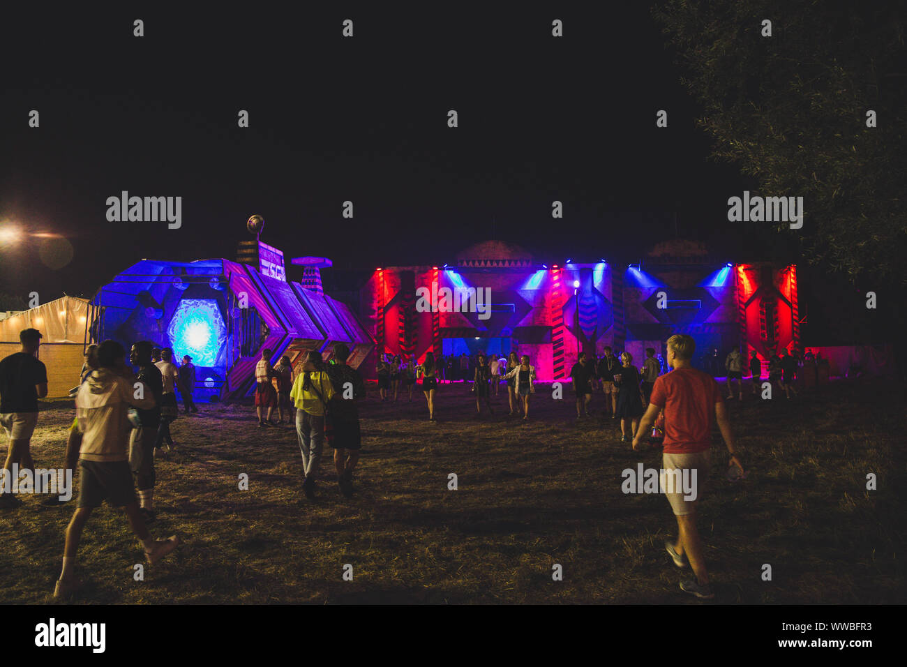 Standon calling festival di notte 2018 Foto Stock