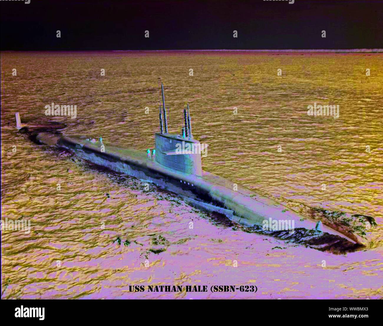 USS nathan hale (SSBN-623) Foto Stock