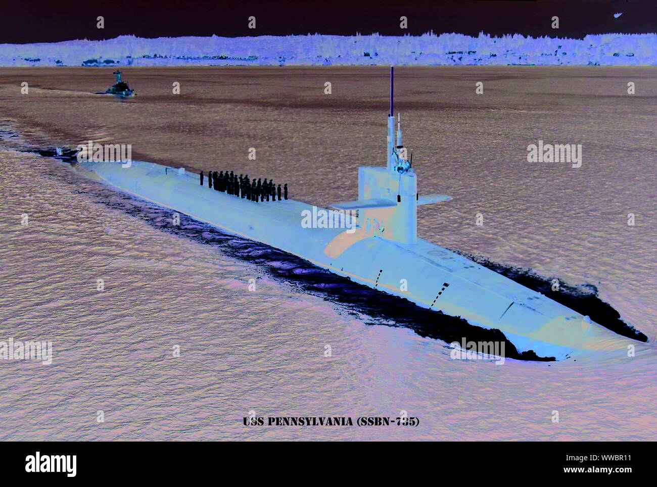 USS Pennsylvania (SSBN-735) Foto Stock