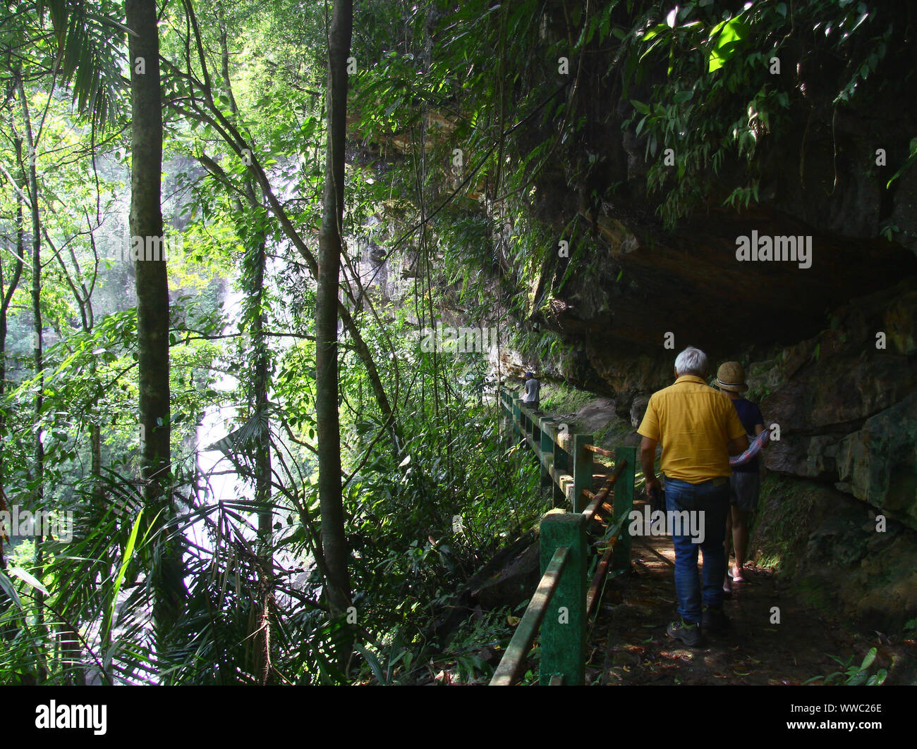 Cascata in prossimità di Jowai Foto Stock