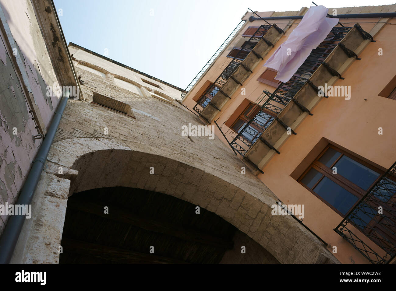 Edifici a Cagliari, Sardegna, Italia Foto Stock