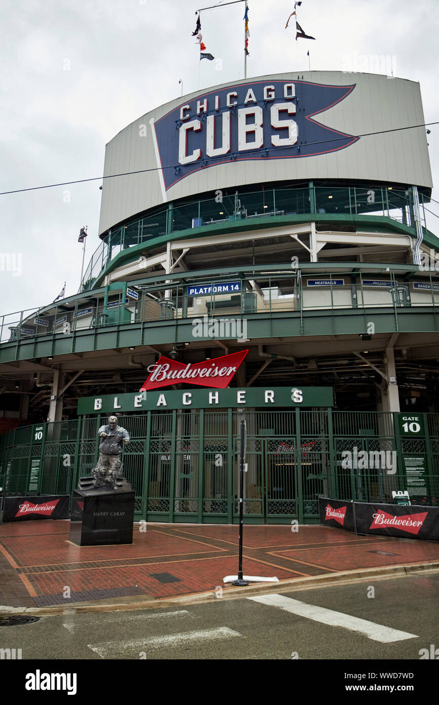Wrigley Field bleachers ingresso Chicago Illinois USA Foto Stock