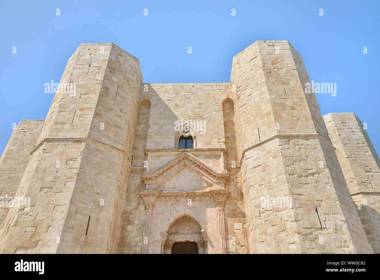 Castel del Monte (Federico II castello), il Sito Patrimonio Mondiale dell'UNESCO, Andria, Puglia, Italia, Europa Foto Stock