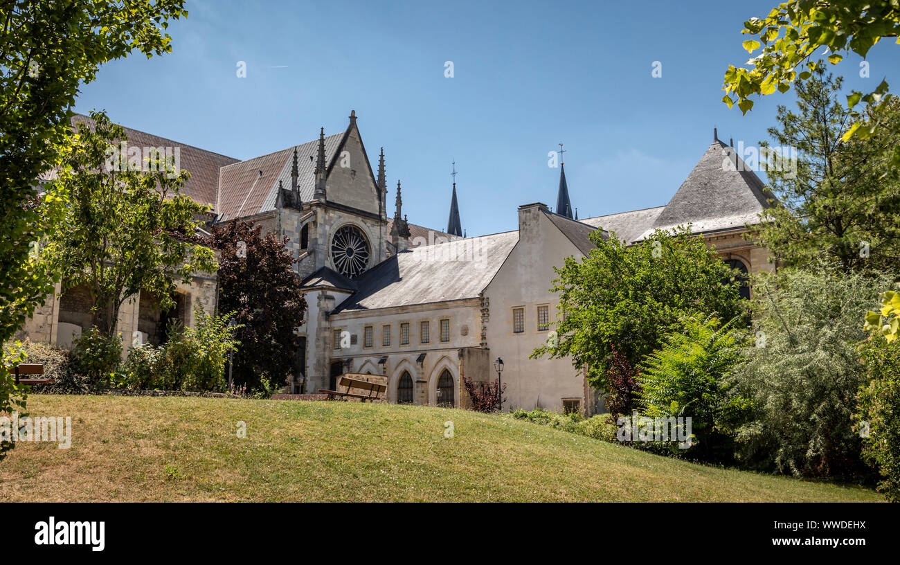 Basilique Saint Remi, Reims, Francia. Foto Stock