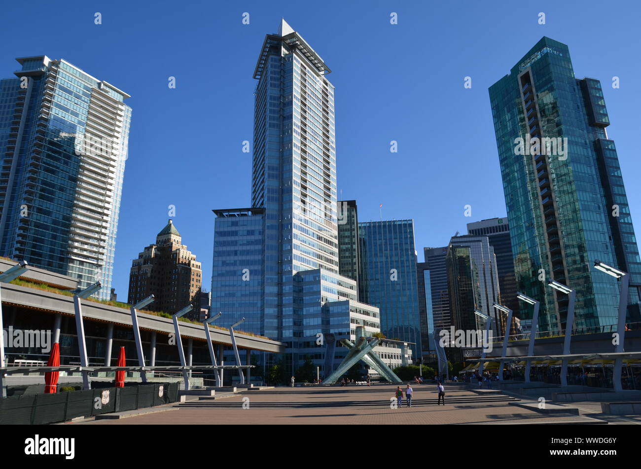 Lo skyline di Vancouver, Ansichten von Vancouver Foto Stock