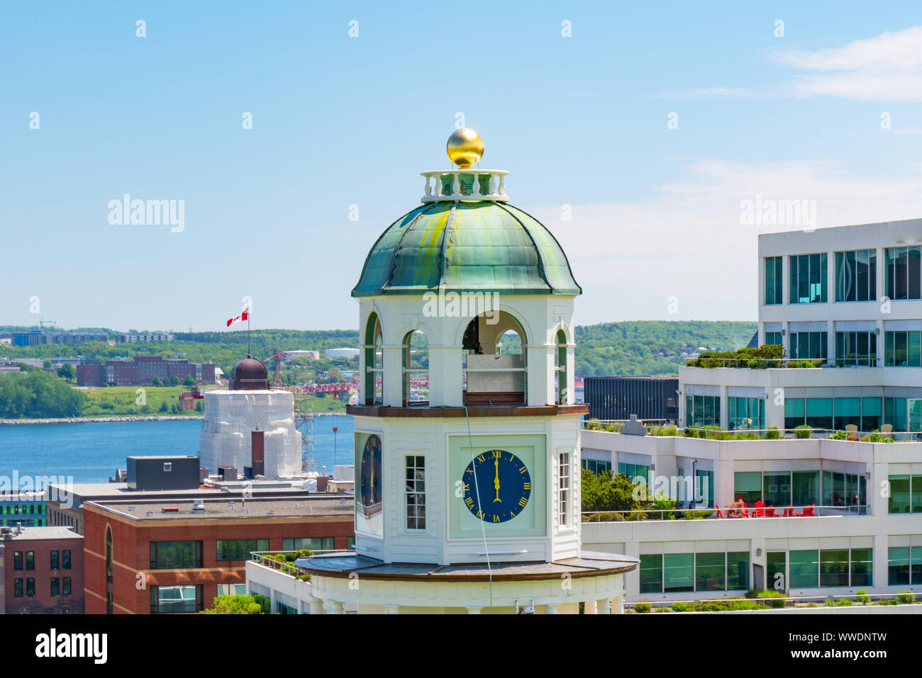 Storico di Halifax città Torre dell Orologio si trova sui terreni della cittadella di Halifax Foto Stock