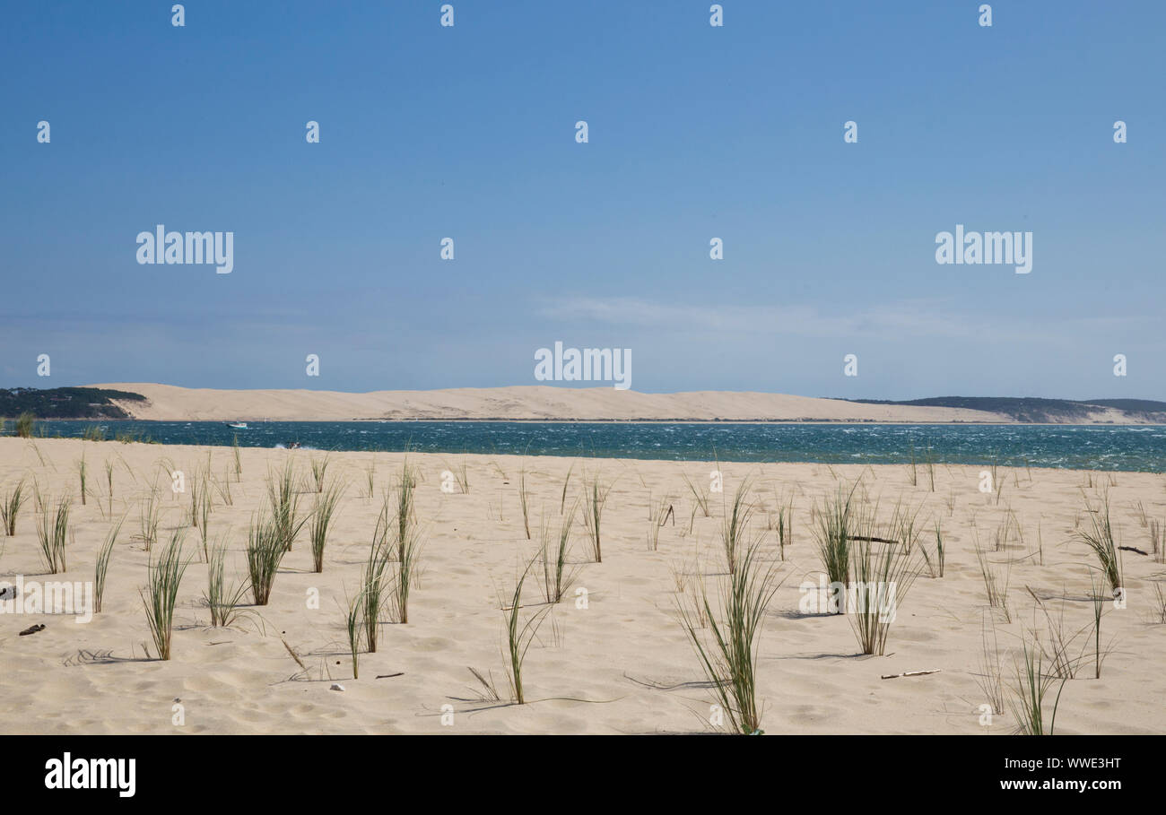 Promontorio di Cap Ferret & Grande Dune du Pilat Foto Stock
