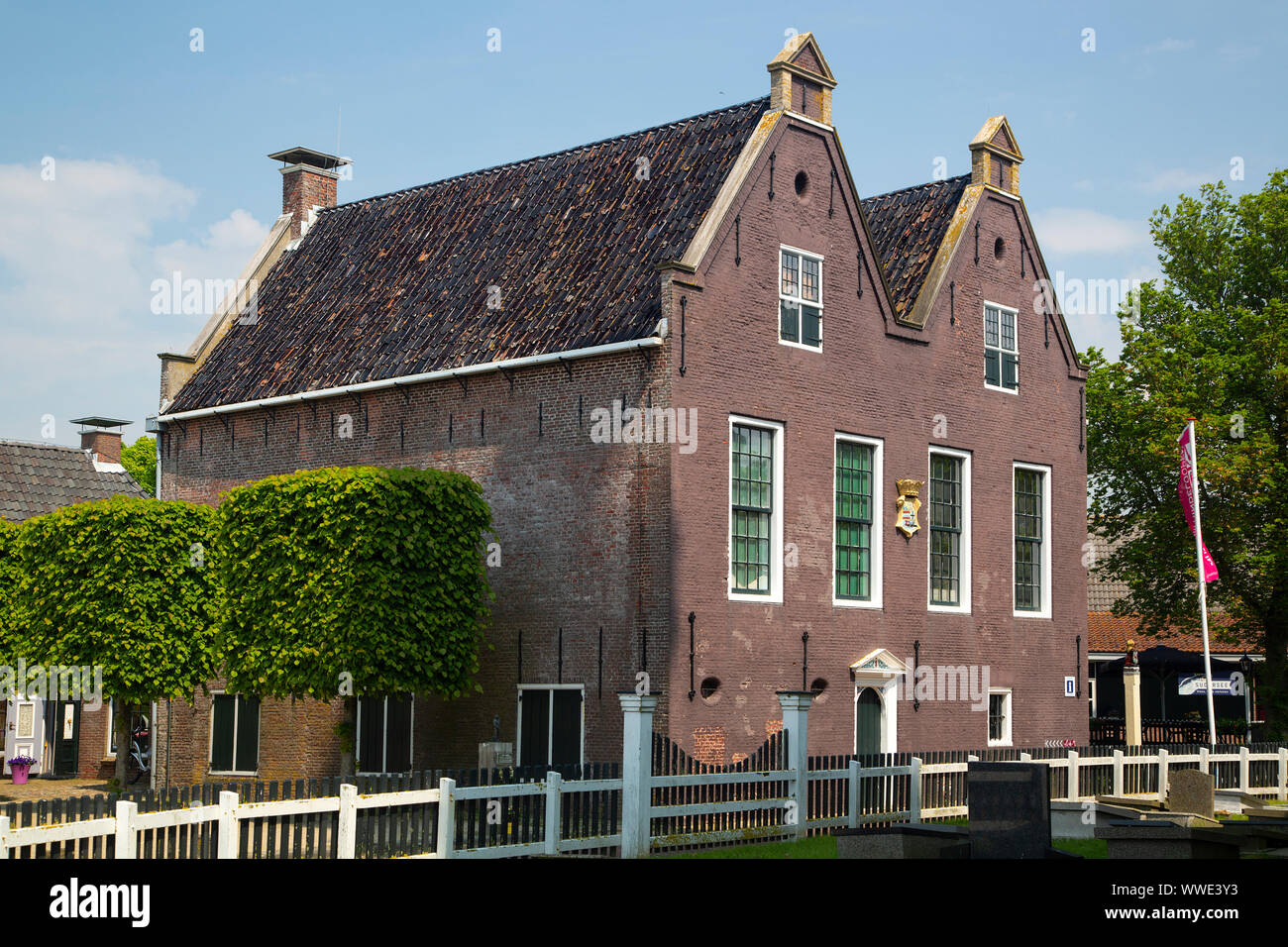 Ex Municipio (1683), ora museo Hindeloopen, Friesland, Paesi Bassi Foto Stock