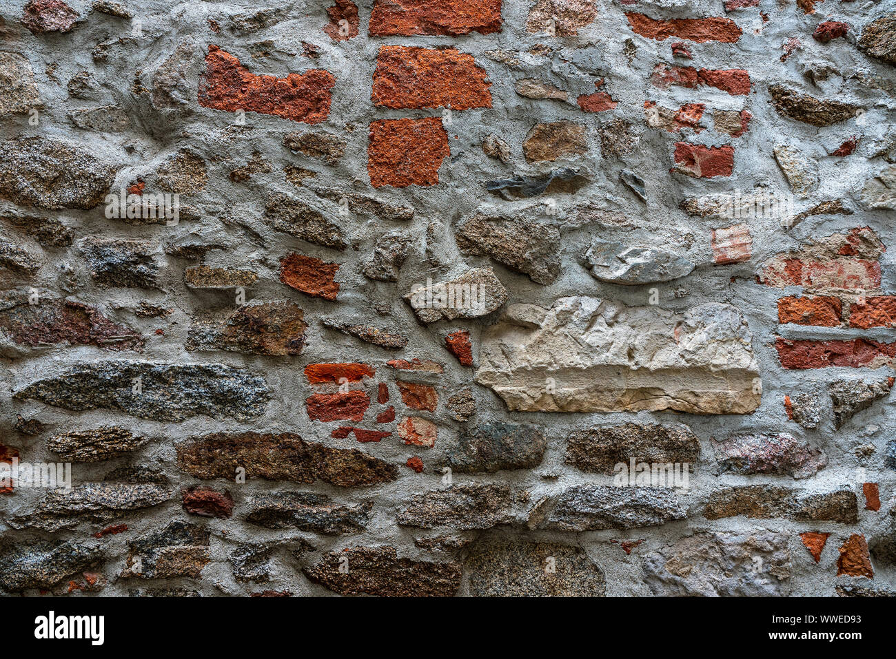 Il vecchio muro di pietra a Bautzen città vecchia Foto Stock
