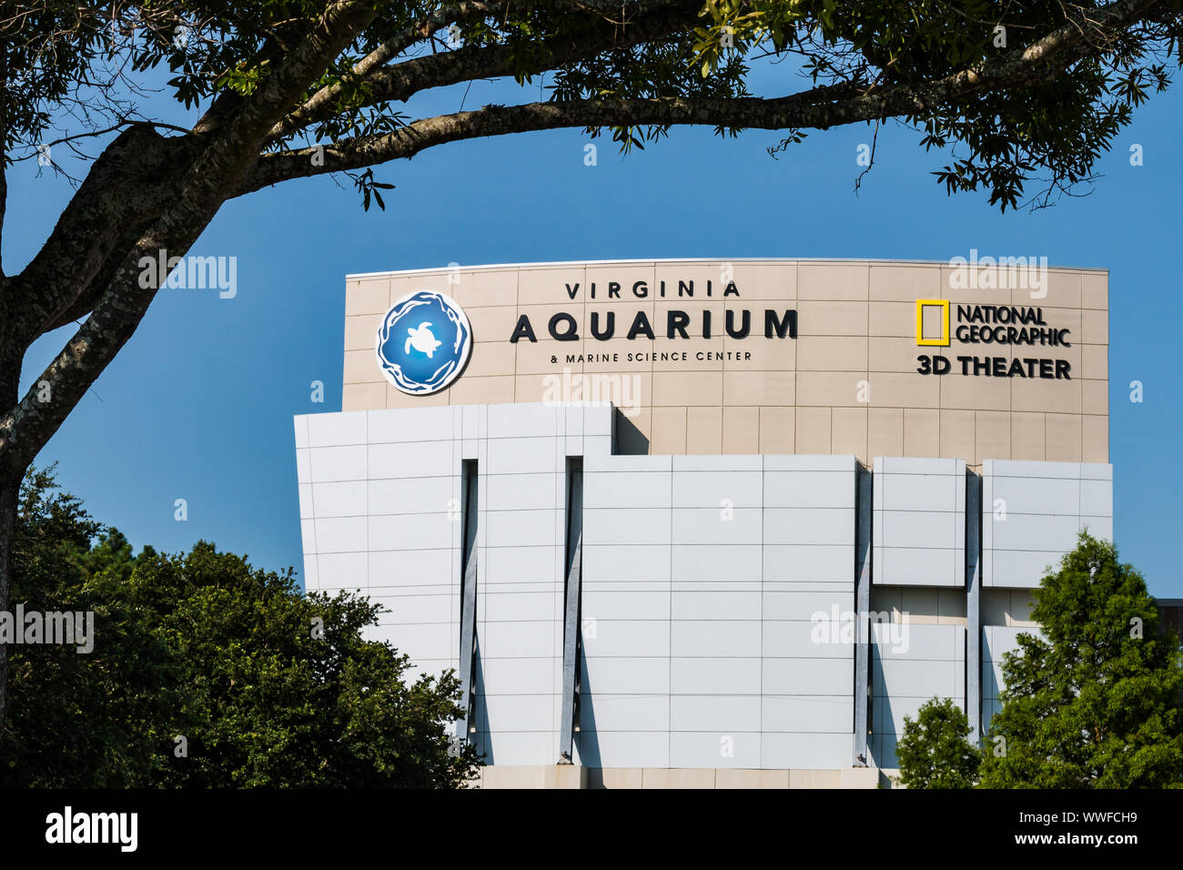 VIRGINIA BEACH, VIRGINIA - 13 LUGLIO 2017: Il Virginia Aquarium & Marine Science Center, acquario e museo di scienze marine. Foto Stock