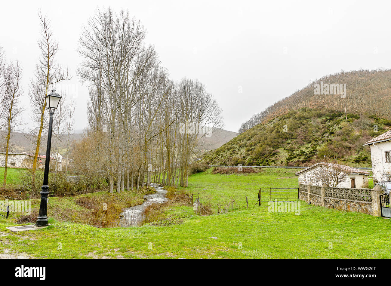 Spagna. San Salvador de Cantamuda. Palencia Foto Stock