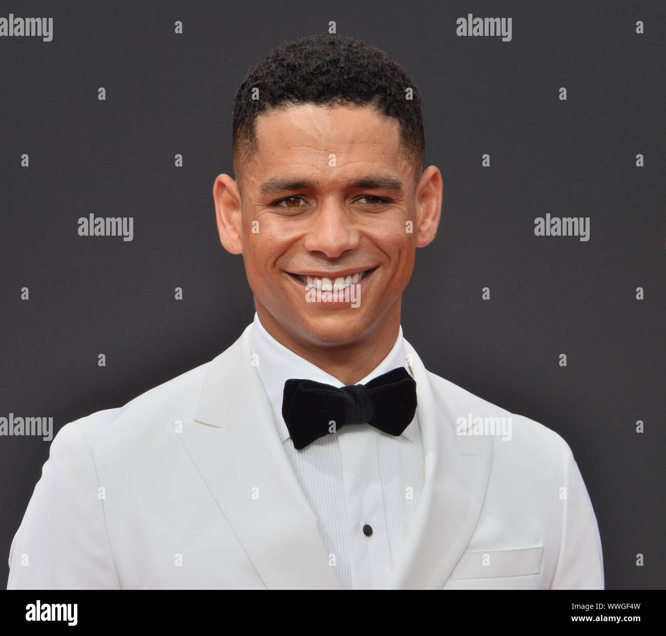 Los Angeles, Stati Uniti. Xv Sep, 2019. Attore Charlie Barnet assiste il Creative Arts Emmy Awards presso il Microsoft Theatre di Los Angeles Domenica, Settembre 15, 2019. Foto di Jim Ruymen/UPI Credito: UPI/Alamy Live News Foto Stock