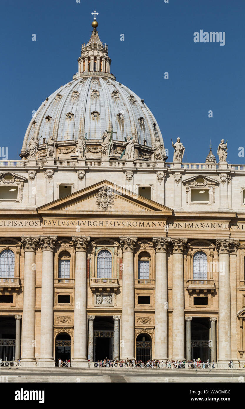 Ita: Vaticano. La Basilica di San Pietro GER: Vatikan. Petersdom Foto Stock