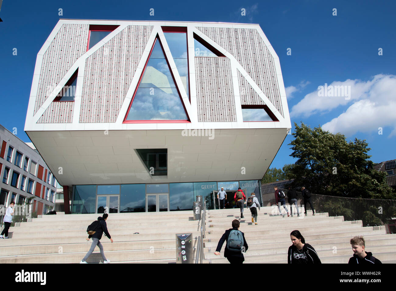 Geert Groote College a Amsterdam Paesi Bassi 2019 Foto Stock