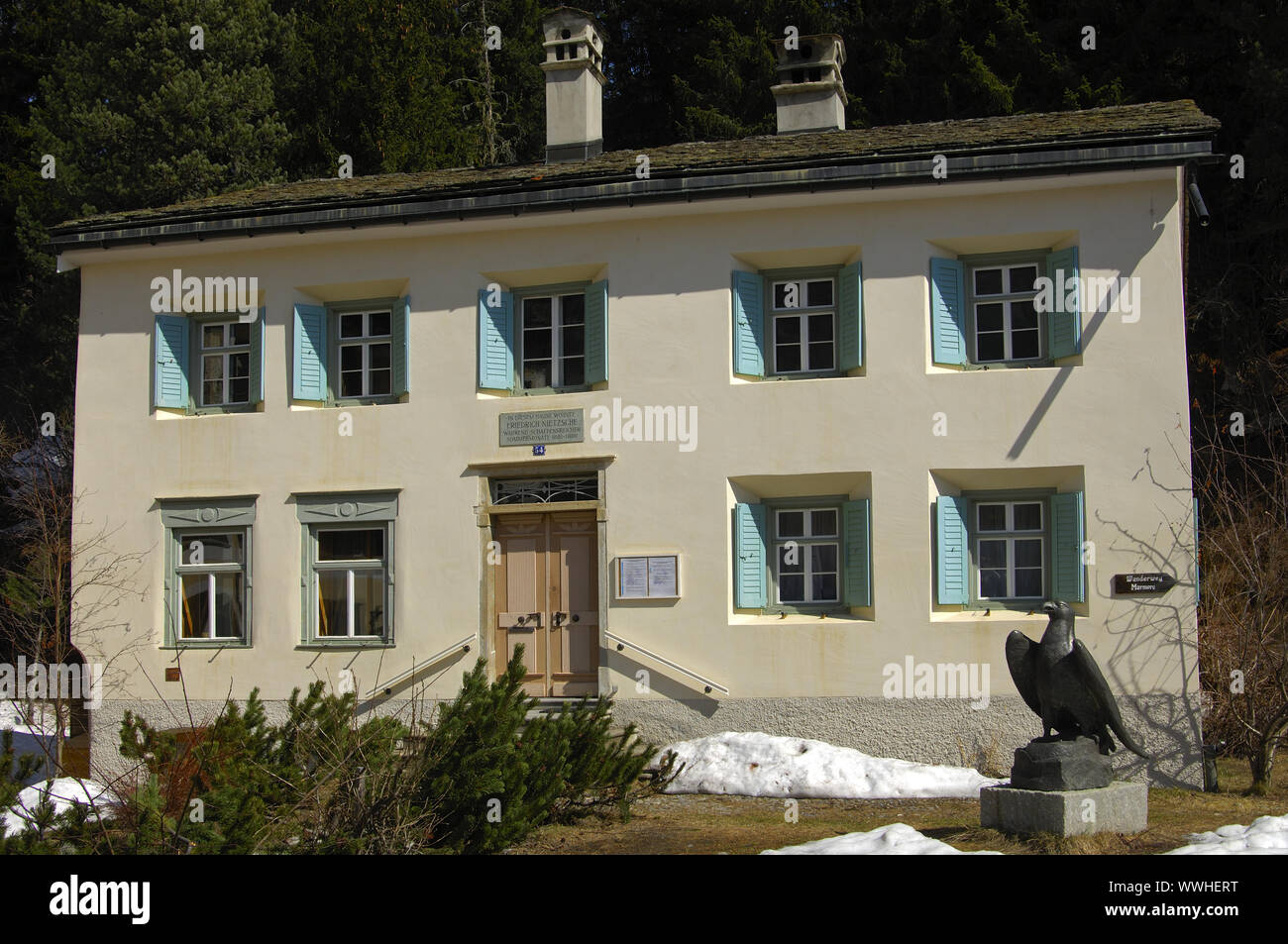 Casa di Nietzsche, Sils Maria, Svizzera/Nietzsche House Foto Stock