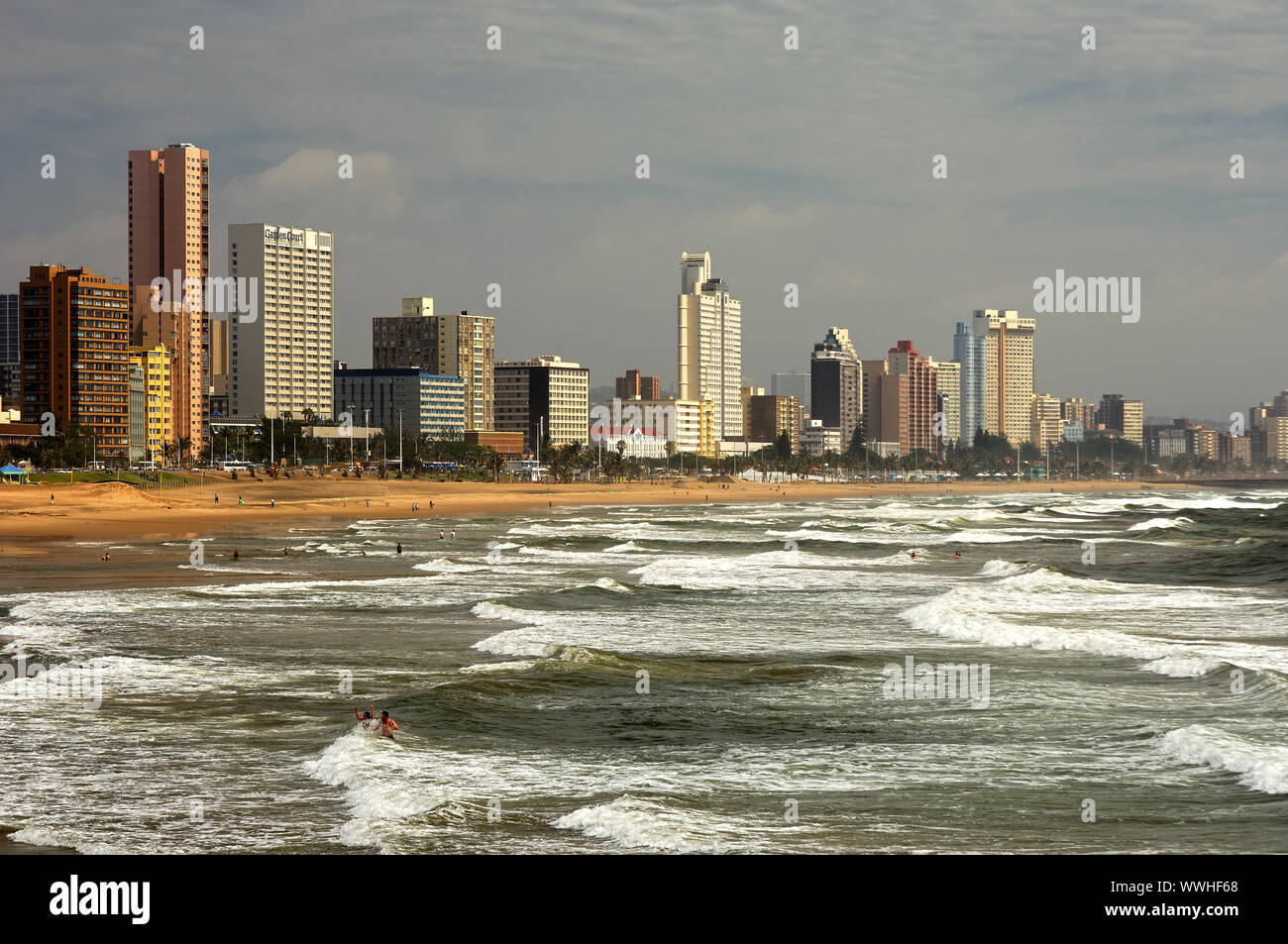 Golden Mile Beach, RSA /Golden Mile Beach Durban Foto Stock