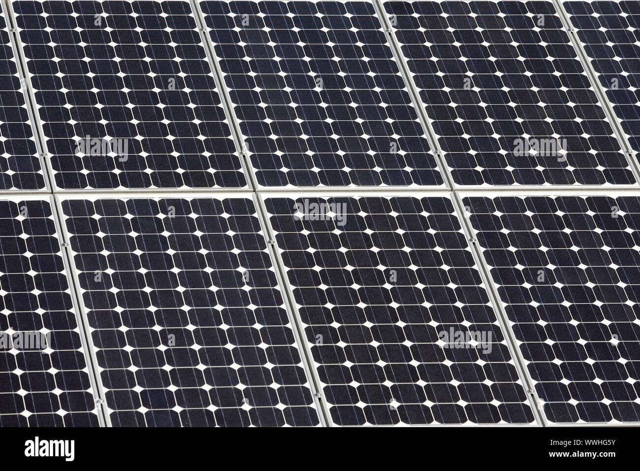 Solarpaneele Foto Stock