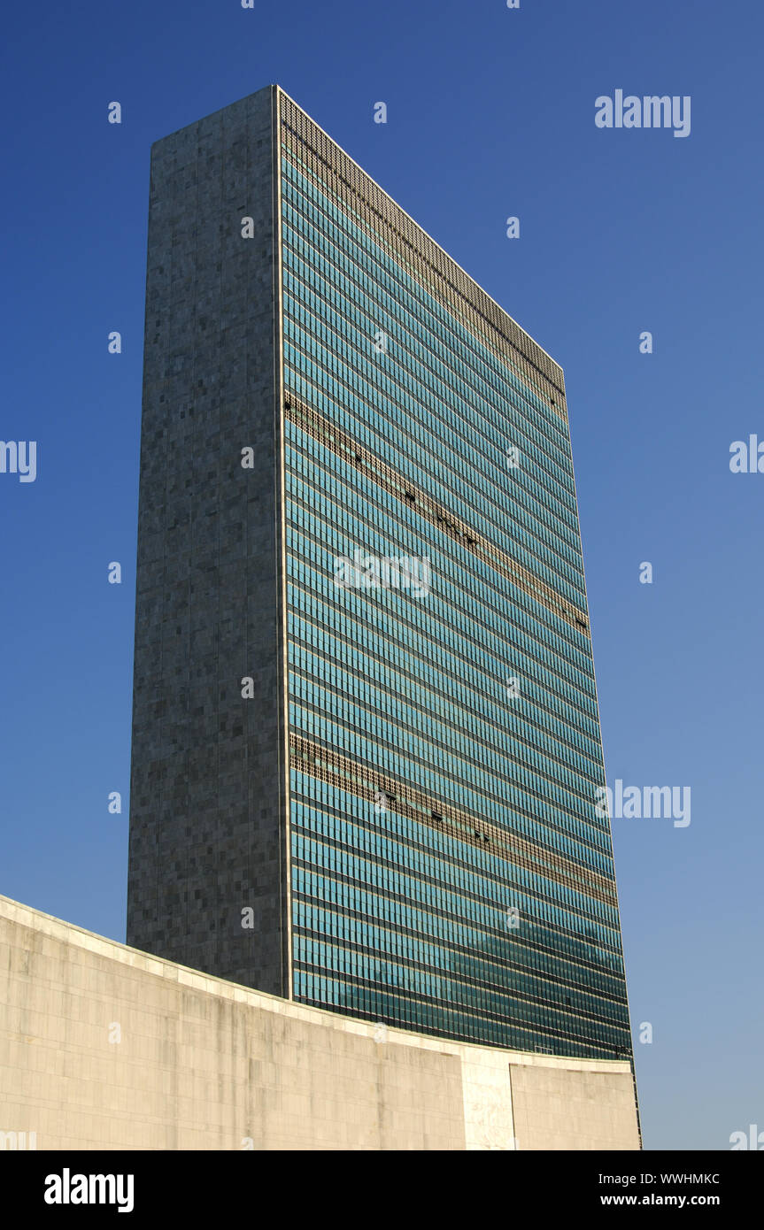 Palazzo di Vetro delle Nazioni Unite Foto Stock