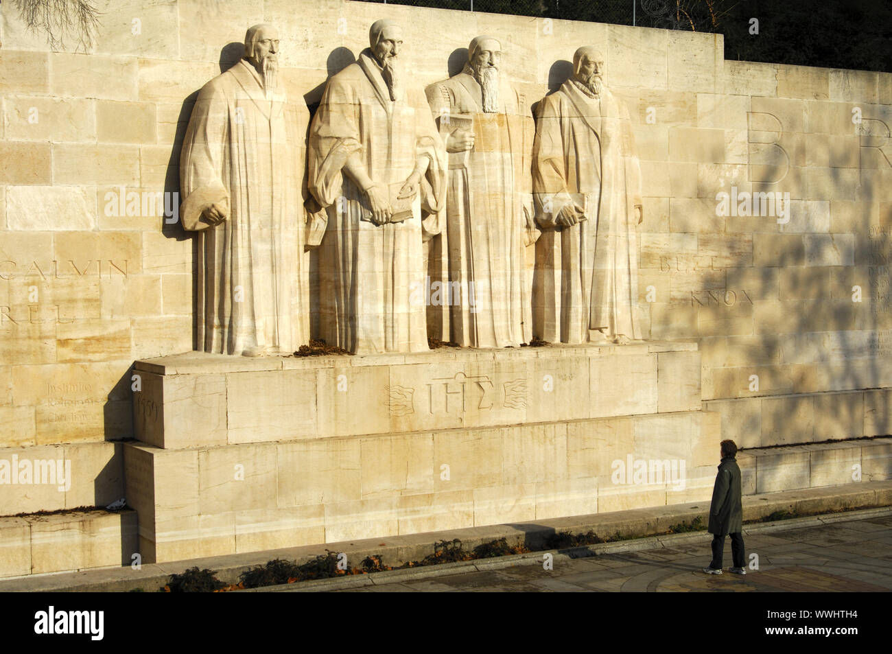 Riforma internazionale monumento, Ginevra, Svizzera Foto Stock