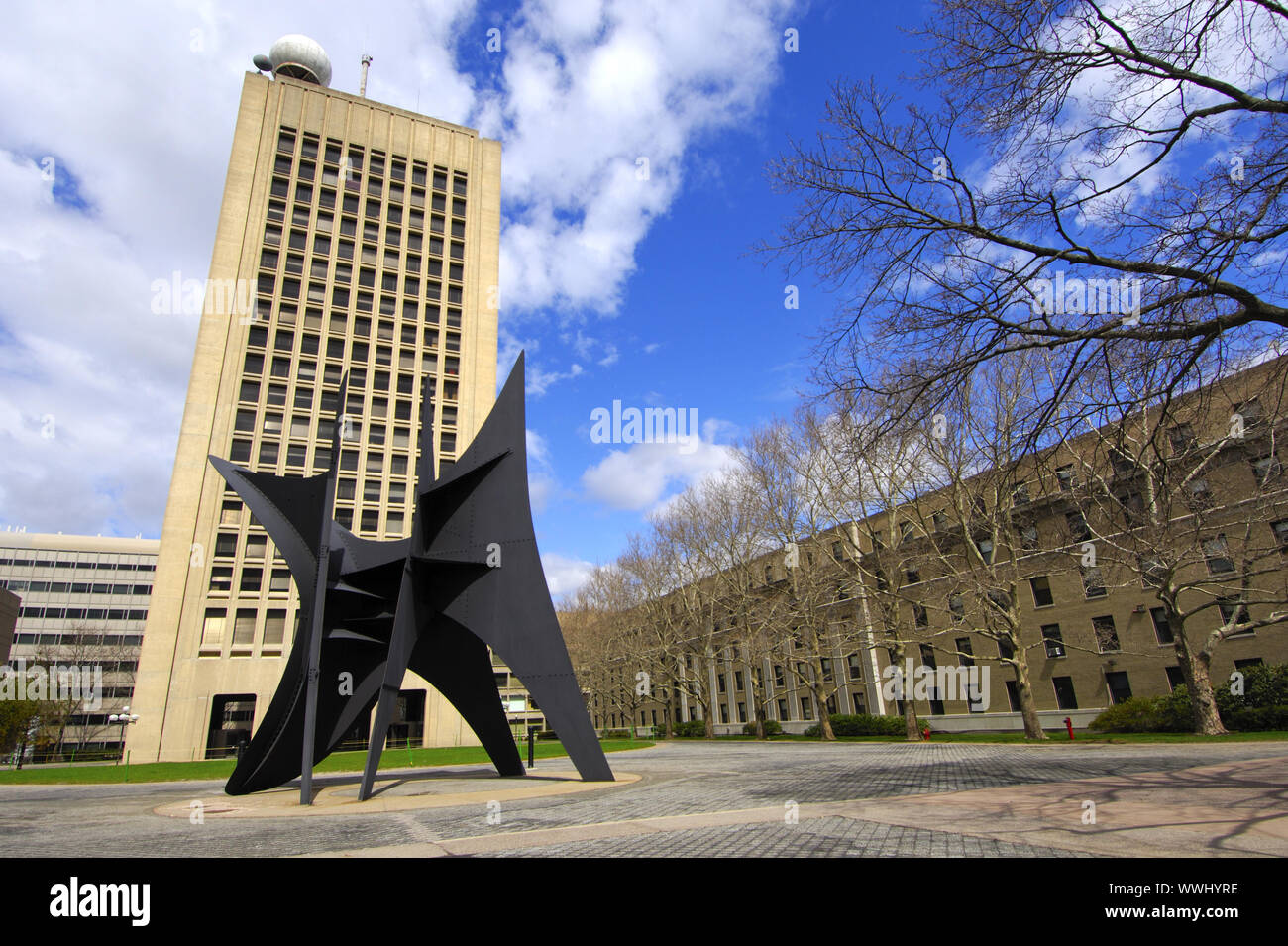 La scultura del grande vela, MIT, Cambridge, Stati Uniti d'America Foto Stock