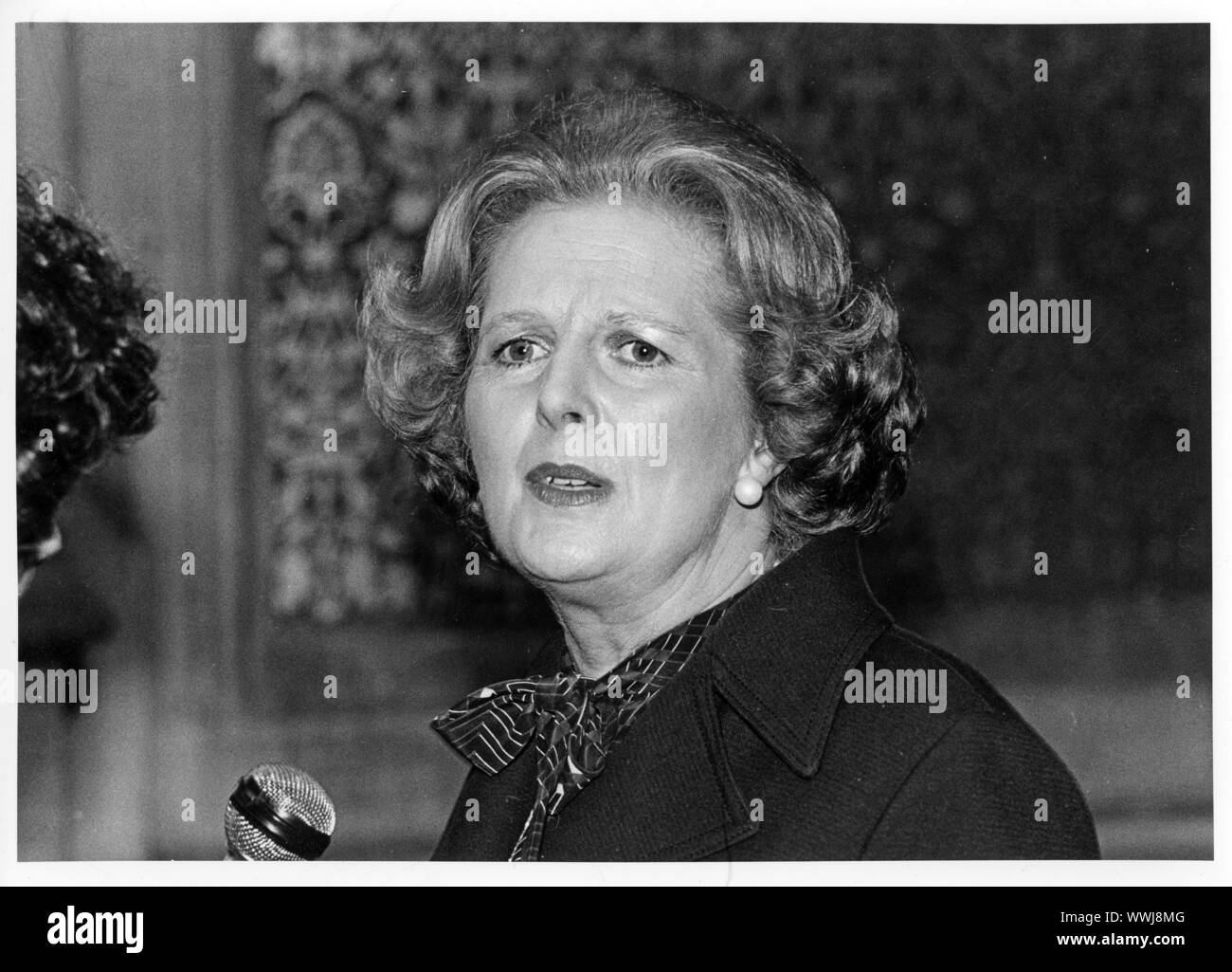 Margaret Hilda Thatcher, Baronessa Thatcher, noto anche come la signora di ferro era un stateswoman britannico che ha servito come Primo Ministro del Regno Unito dal 1979 al 1990 e leader del partito conservatore dal 1975 al 1990. Foto Stock