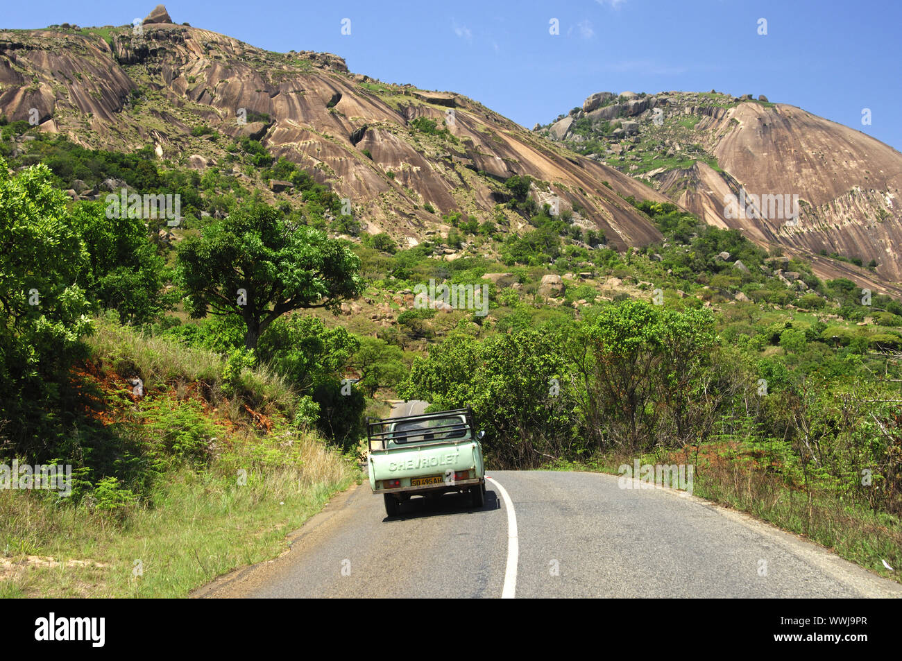 Sibebe rocce di granito nei pressi di Mbabane Foto Stock