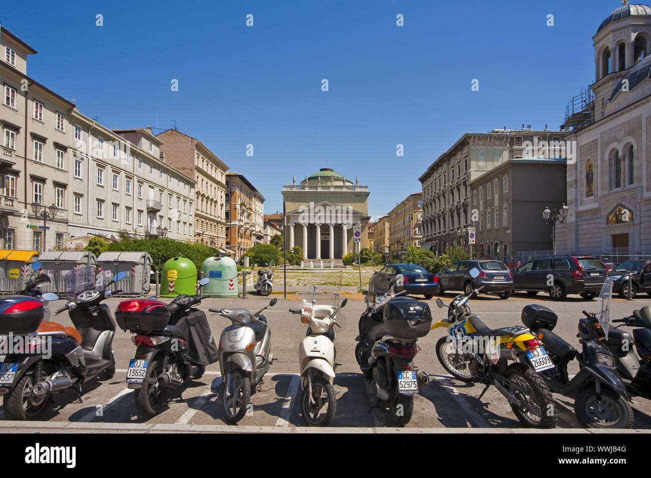 Ponte Rosso a Trieste nel Friuli Venezia Giulia, Italia, Europa Foto Stock
