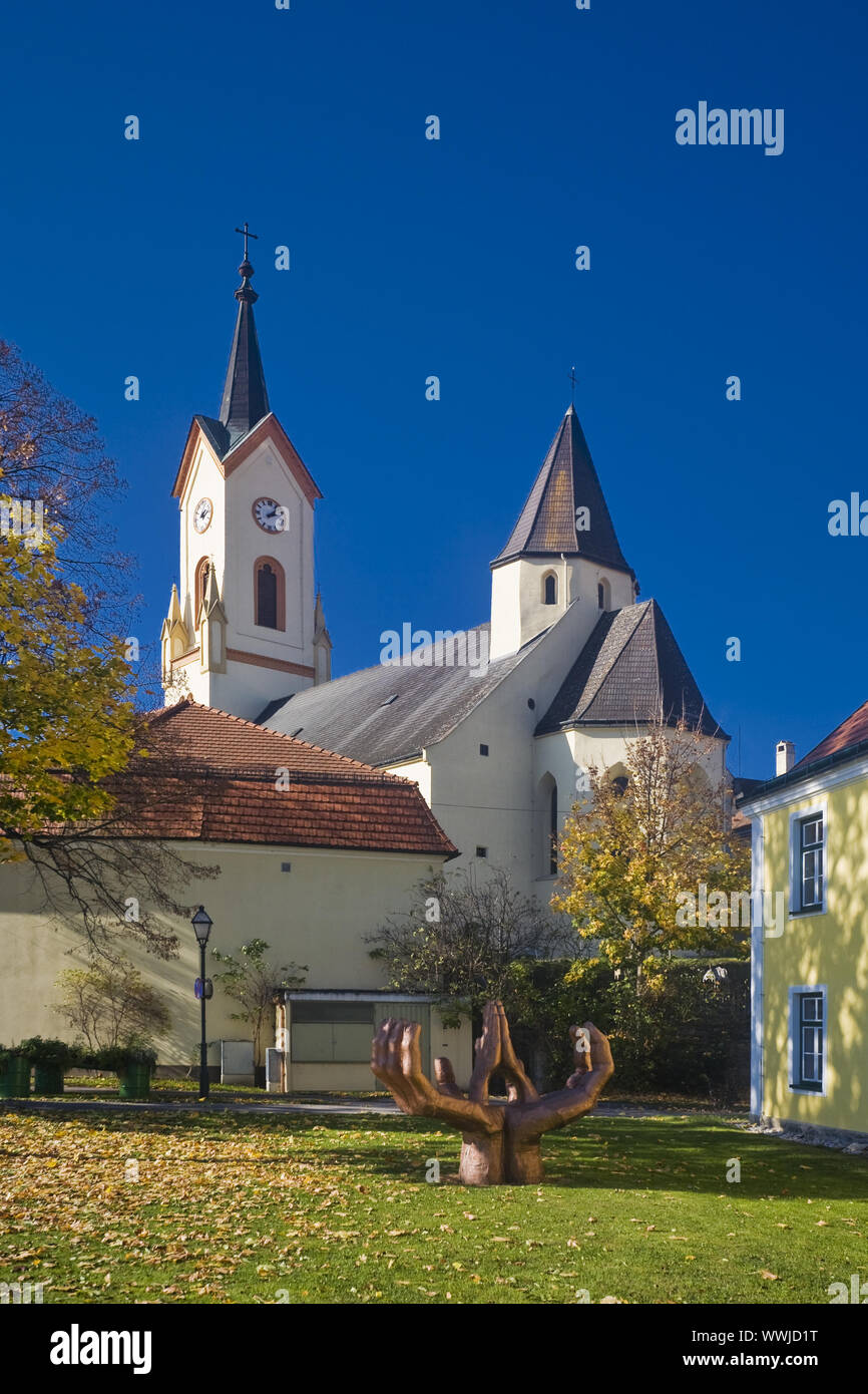 Chiesa parrocchiale di Zwettl, regione Waldviertel, Austria inferiore, l'Austria, Europa Foto Stock