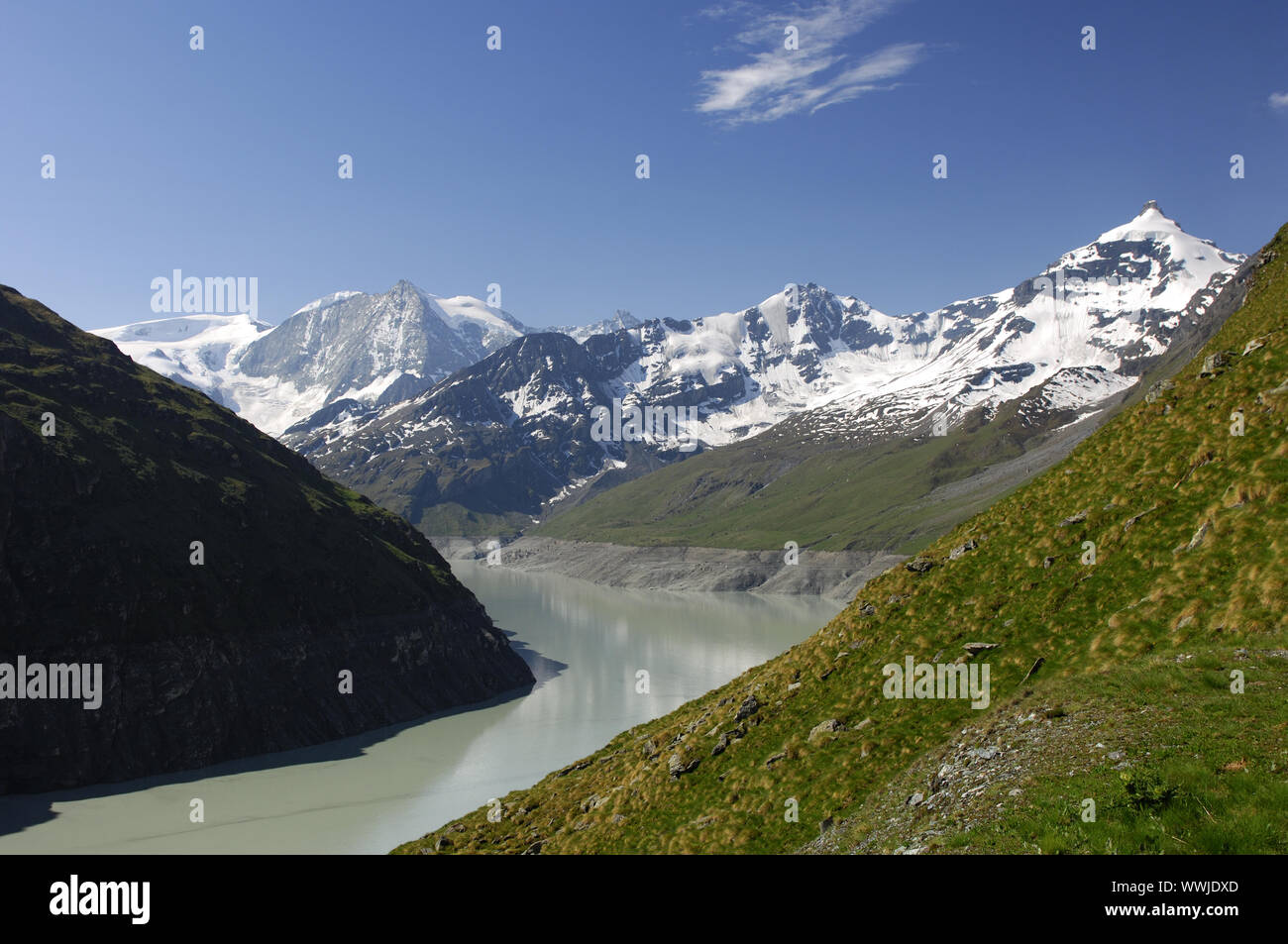 Lac des Dix serbatoio, Vallese, Svizzera Foto Stock