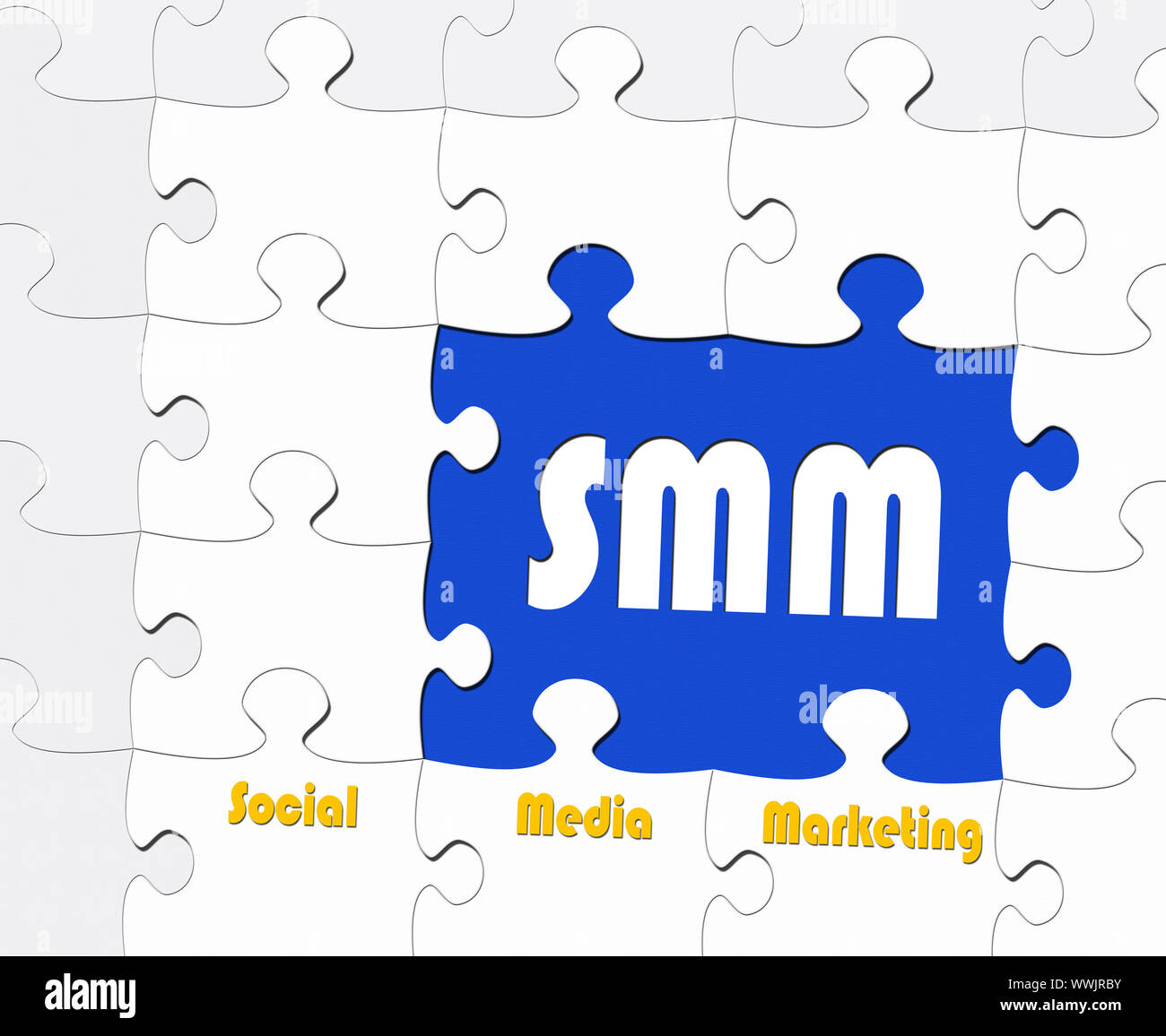 SMM - Social Media Marketing Foto Stock