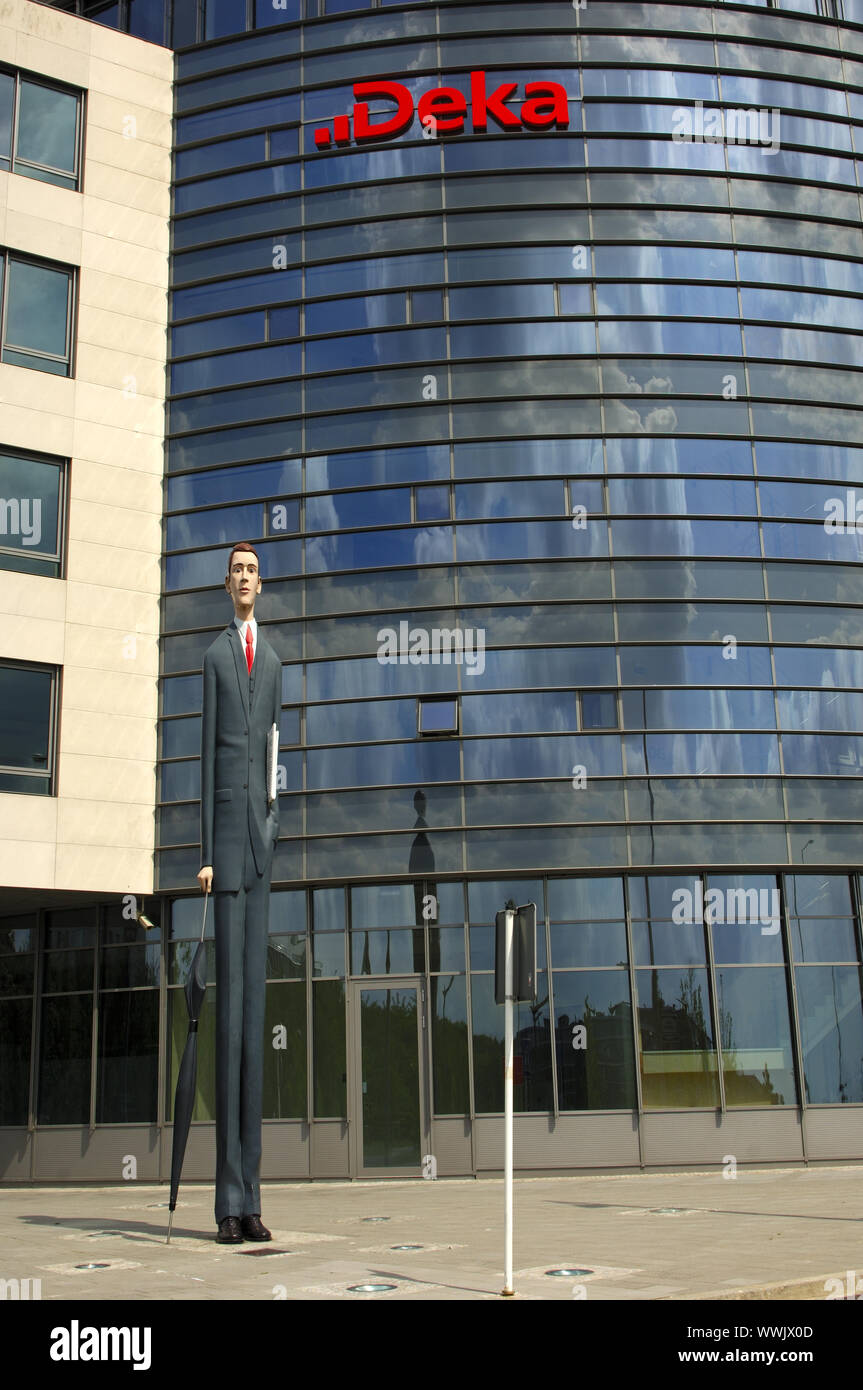 Tall banchiere di fronte della Deka Bank Lussemburgo Foto Stock