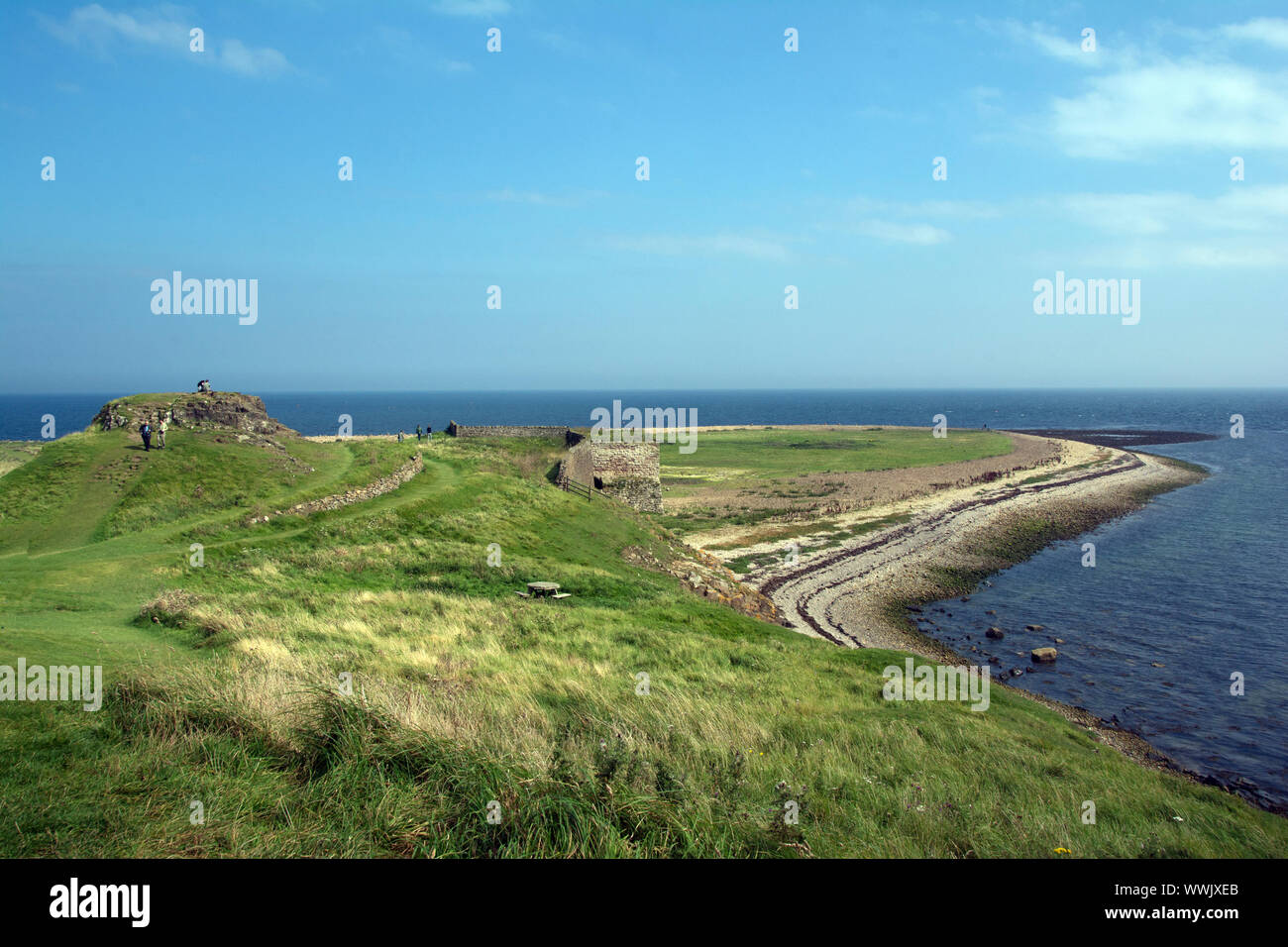 NORTHUMBERLAND; LINDISFARNE COAST Foto Stock