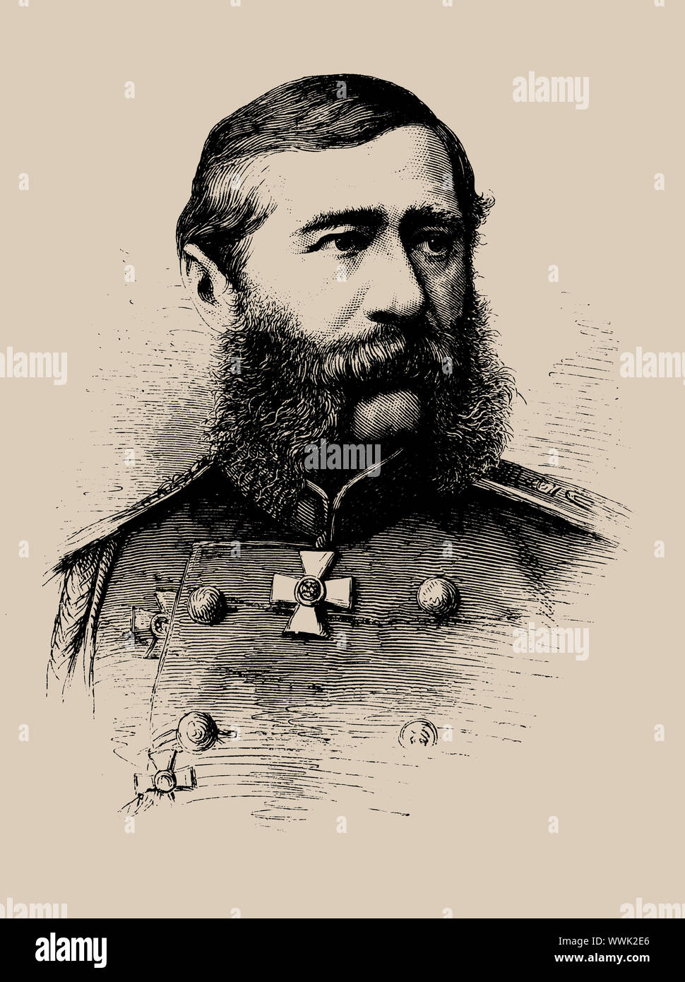 Conte Mikhail Tarielovich Loris-Melikov (1825-1888), 1880. Collezione privata. Foto Stock