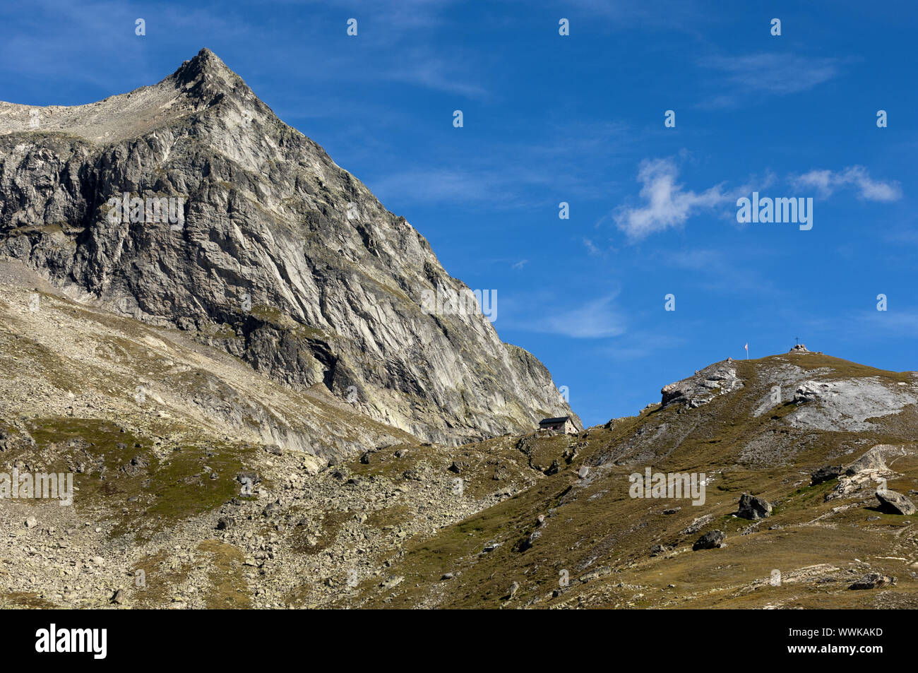 Wiwannihorn, Ausserberg, Vallese, Svizzera Foto Stock