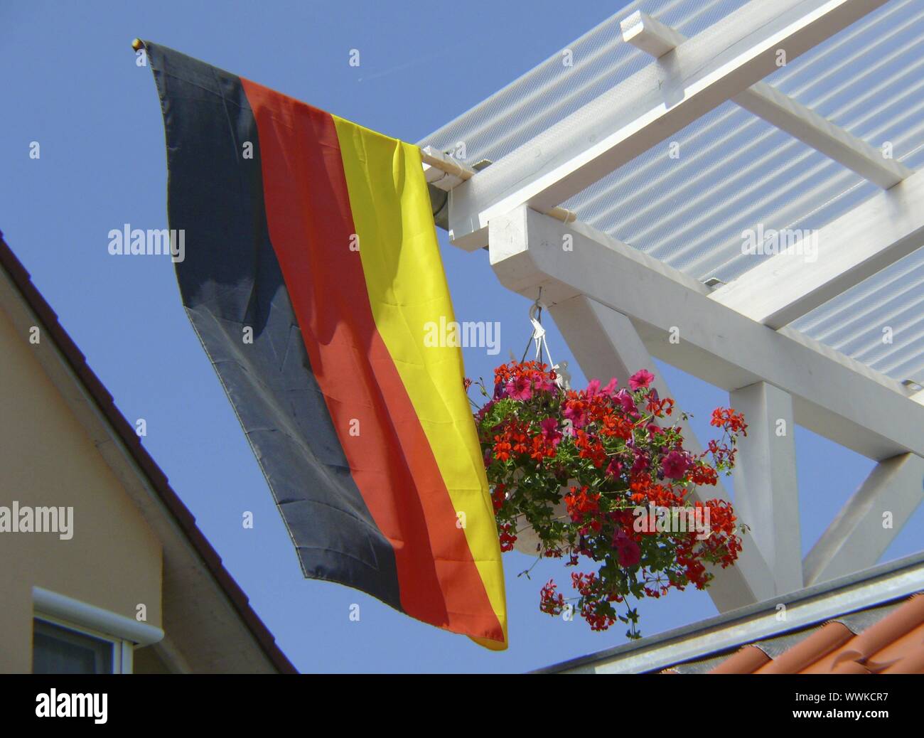 Bandiera tedesca Foto Stock