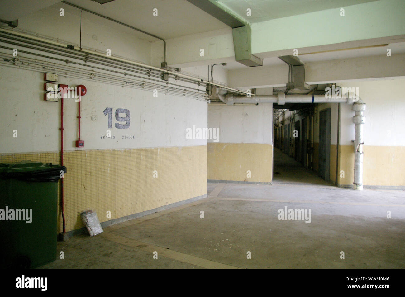 Interno di un alloggiamento pubblico estate in Hong Kong Foto Stock