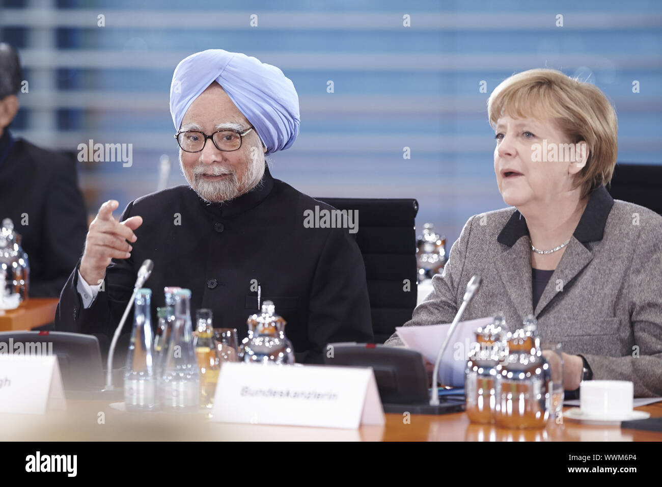 Sessione plenaria del 02 Indian-German consultazioni Foto Stock