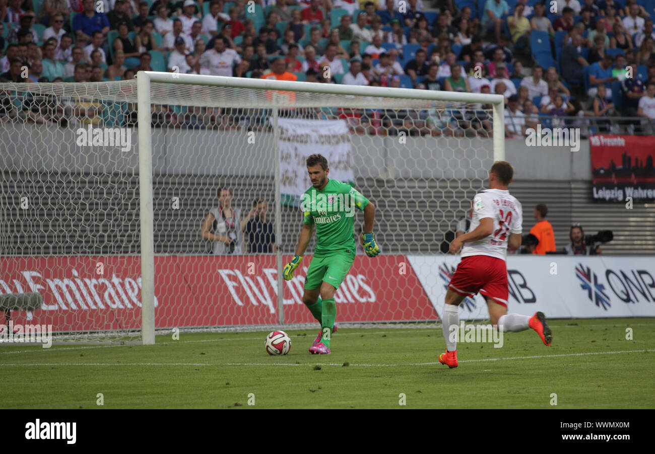 Testspiel RB Leipzig gegen Paris Saint-Germain FC am 18.7.14 Foto Stock